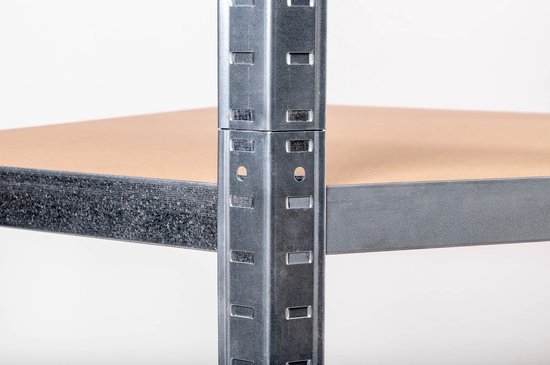 Rayonnage de stockage XL - 120 cm de large - Capacité de charge de 875 kg - 175 kg par étagère - Extra large