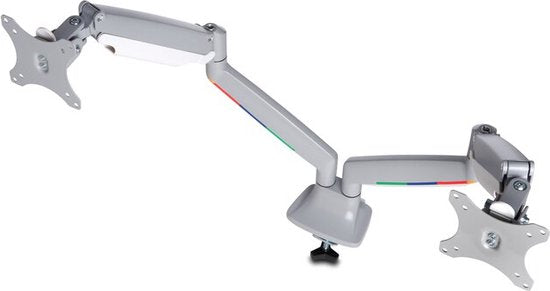 Kensington SmartFit One-Touch Dual Monitor Arm - Pour 2 écrans - Réglable en hauteur - Pour 13 - 32" et jusqu'à 9 KG - Gris