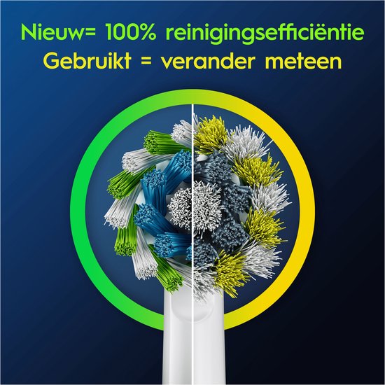 Oral-B Cross Action Pro - Têtes de brosse - Avec la technologie CleanMaximiser - 10 pièces - Compatible avec les brosses à dents électriques