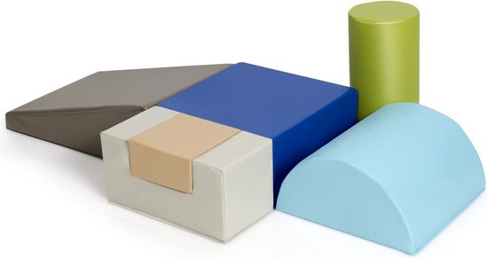 Coast 6-piece soft building blocks, big building blocks for kids, giant building blocks, foam building blocks, brown