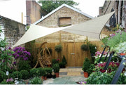 Voile solaire Perel - Carré - 5 X 5 M - Couleur : Crème