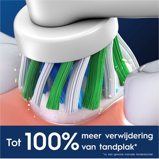 Oral-B Cross Action Pro - Têtes de brosse - Avec la technologie CleanMaximiser - 10 pièces - Compatible avec les brosses à dents électriques