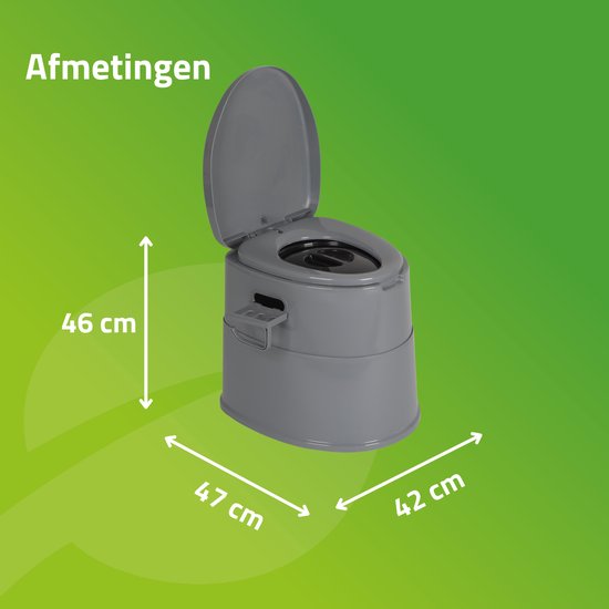 Bo-Camp - Toilette portable divisible - 7 litres - Compact