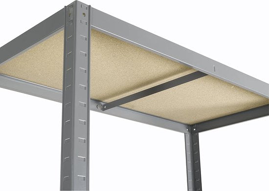 Rayonnage de stockage XL - 120 cm de large - Capacité de charge de 875 kg - 175 kg par étagère - Extra large