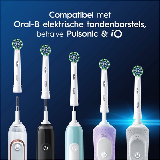 Oral-B Cross Action Pro - Têtes de brosse - Avec la technologie CleanMaximiser - 10 pièces - Compatible avec les brosses à dents électriques