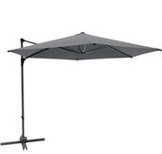 LifeGoods Parasol - Ø300 cm - 30° inclinable - Système One-push - Imperméable - avec housse - Anthracite