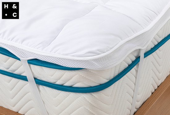 Home & Comfort Surmatelas 140*200cm - Soutien et réduction de la pression - Lavable - Antiallergique