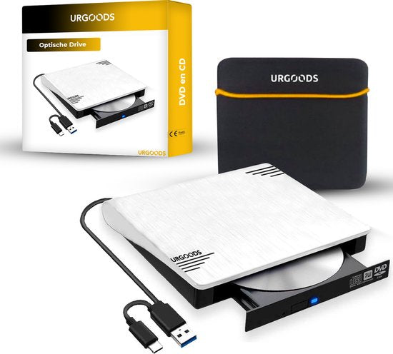 Lecteur DVD externe pour ordinateur portable - Graveur DVD/CD - Windows et Mac - USB 3.0 et C