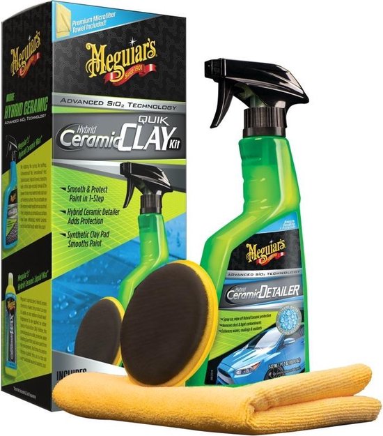 Meguiar's Hybrid Ceramic Synthetic Clay Kit - Kit d'argile céramique synthétique