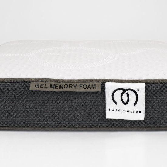 Twin Motion® Topper 160x200 cm - Topdekmatras - Surmatelas - Mousse à mémoire de forme Hybrid Gel - Fermeté moyenne - Épaisseur 8 cm