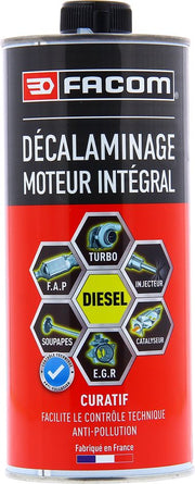 Facom Diesel Engine Cleaner 1L - additif - nettoie le filtre à particules, la vanne EGR, le turbo et le catalyseur