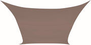 Perel Toile d'ombrage, hydrofuge, 5 x 5 m, 160 g/m², polyester, carré, taupe