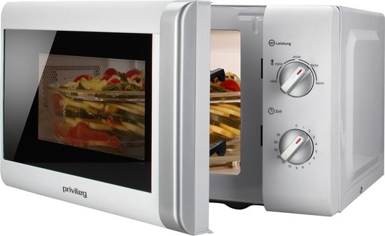 Privileg Microwave 150472, micro-ondes, 20 l, avec 5 niveaux de puissance, blanc