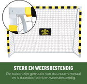But de football Umbro - 300 x 200 x 90cm - But de football grand format - métal - noir/jaune
