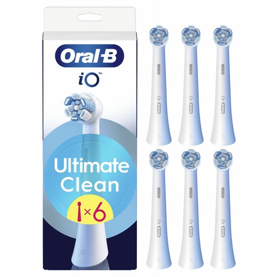 Oral-B iO Series Ultimate Clean Têtes de brosse - Blanc - 6 pièces