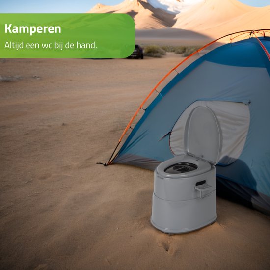 Bo-Camp - Toilette portable divisible - 7 litres - Compact