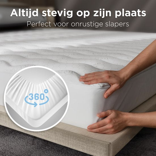 CozySense® Topper 90x200 - Surmatelas - Matelas de terrasse - 3 couches de confort - Mousse à mémoire de forme avec gel - 3 cm - élastiques de maintien 360