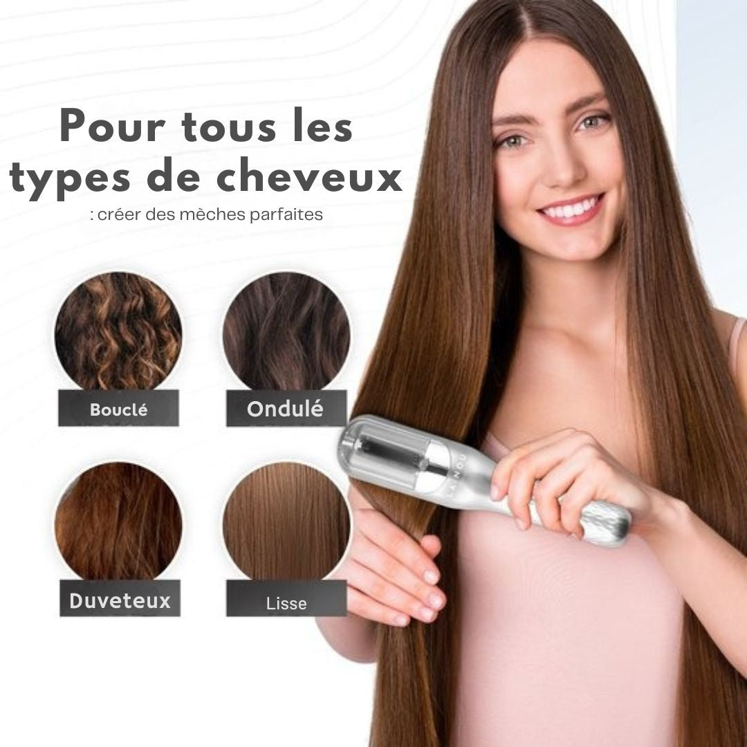 Tondeuse pour pointes fourchues - La Nou® Split Remover 4 - Accessoires inclus - argenté