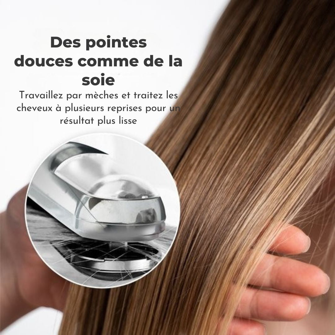 Tondeuse pour pointes fourchues - La Nou® Split Remover 4 - Accessoires inclus - argenté
