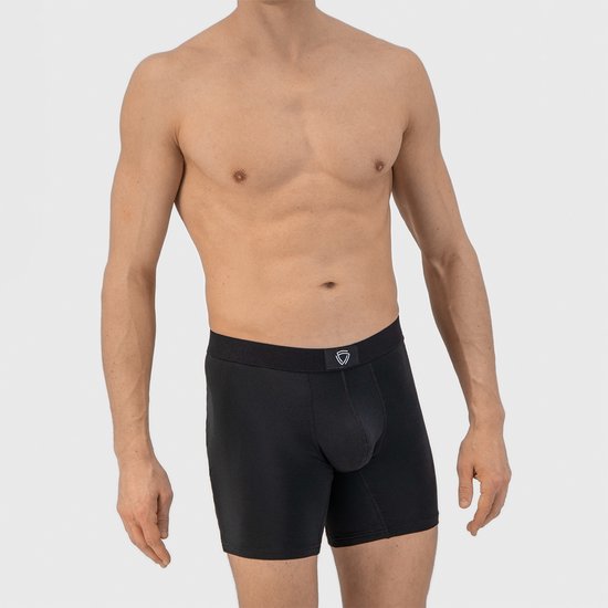 Fibershirts Anti-Sweat Boxer Shorts - Sweat Pad intégré - MicroModal respirant - Anti-Transpiration - Hommes - Taille M - Noir