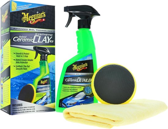 Meguiar's Hybrid Ceramic Synthetic Clay Kit - Kit d'argile céramique synthétique