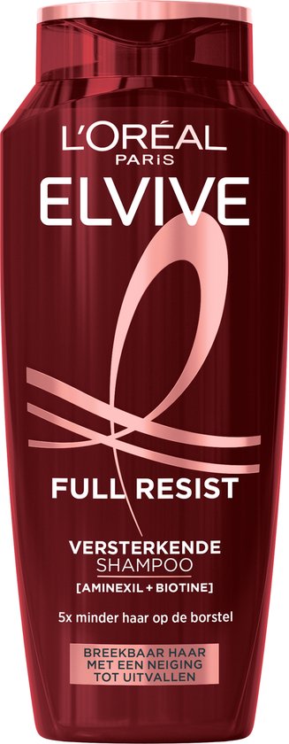 L'Oréal Paris Elvive Full Resist Shampoo - Shampooing fortifiant pour cheveux fragiles - Avec Aminexil + Biotine - 250ML