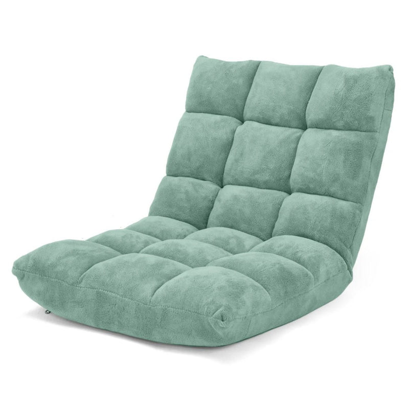 Chaise longue pliable Coast - dossier réglable 14 positions - 105 x 56 x 15 cm - vert