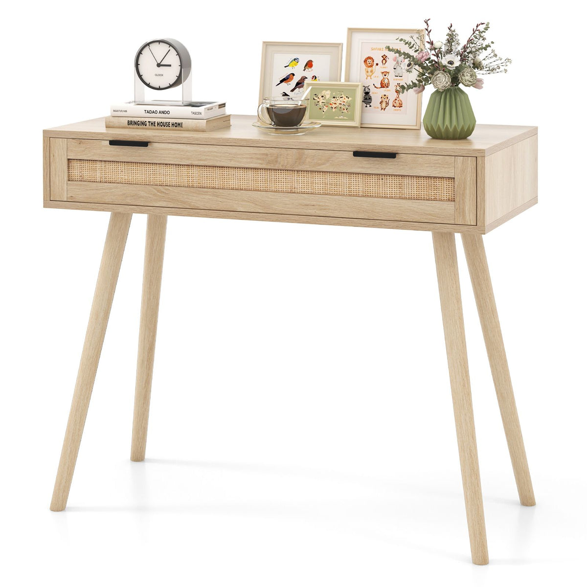 Table console Coast avec tiroir - Max. 60 kg - 88 x 40 x 77 cm - aspect naturel