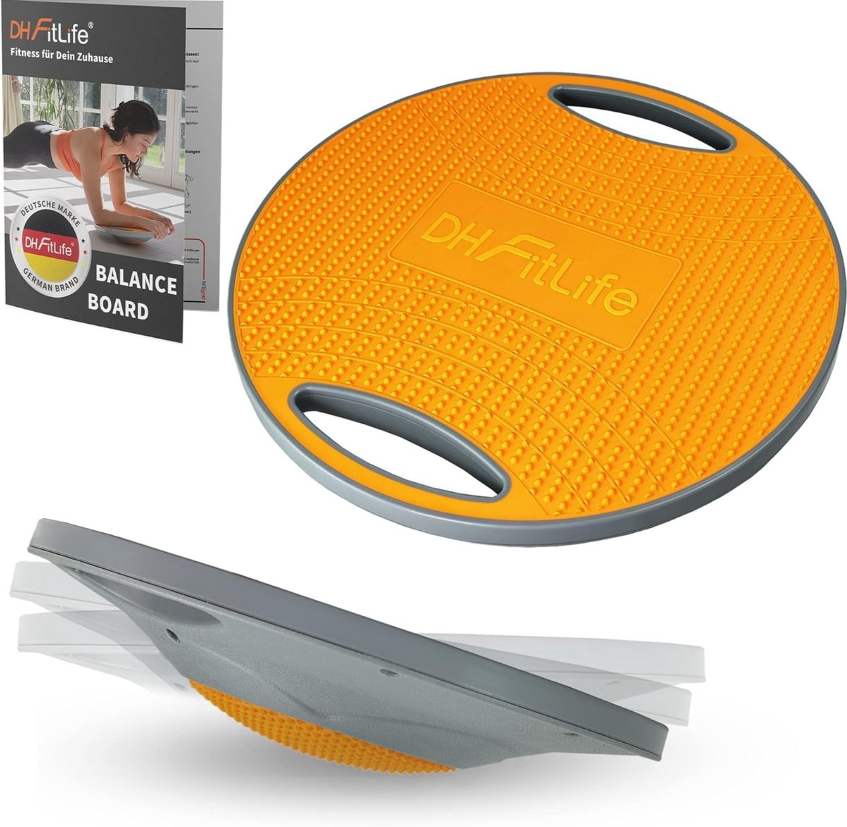 DH FitLife Balance Board Ø42 cm - Extra Large - Avec poignées - Max. 200 kg