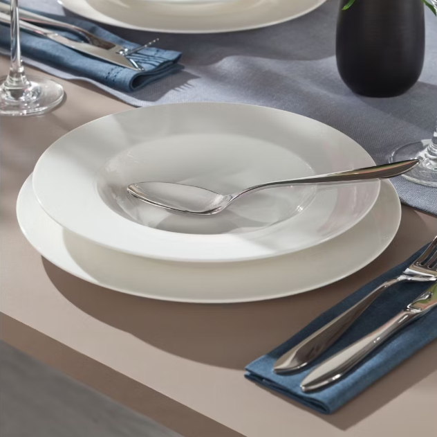 Set de 6 assiettes creuses Vivo by Villeroy & Boch - Ø 24 cm - Blanc intemporel