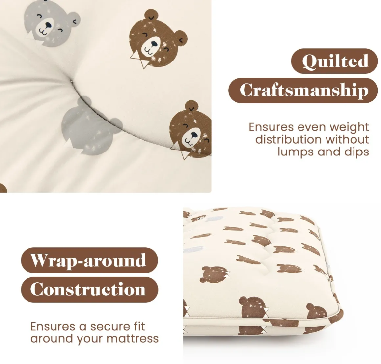 Comfortable Coast Futon Mattress 140 cm Beige - Matelas de sommeil Tatami pliable avec housse lavable