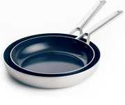 Ensemble de casseroles Blue Diamond - 2 pièces - Sans Pfas - Ø24 & Ø26 cm - acier inoxydable