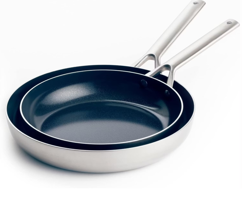 Ensemble de casseroles Blue Diamond - 2 pièces - Sans Pfas - Ø24 & Ø26 cm - acier inoxydable