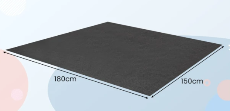 Coast Garage Paillasson 180 x 150 cm - Imperméable et antidérapant - Gris