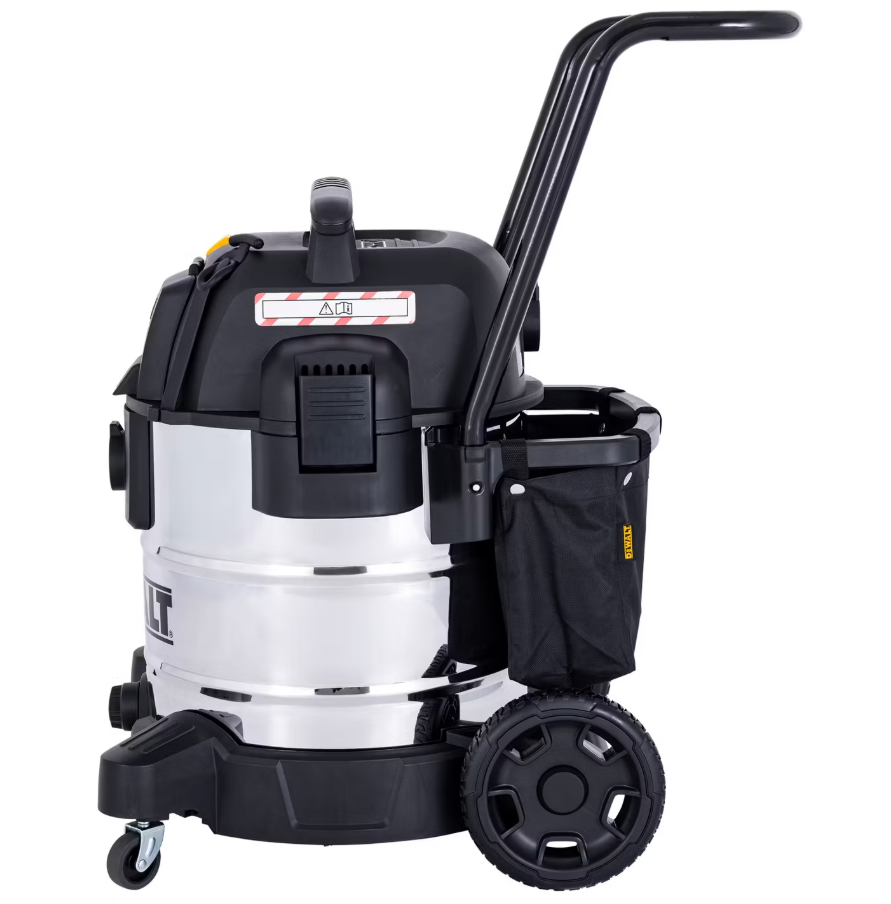 DeWalt aspirateur eau et poussière DXV50SPTA - 50 L avec accessoires - 1.300 W - acier inoxydable - branchement électrique - fonction soufflerie - 220-240 V