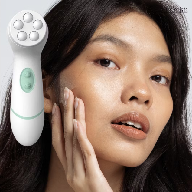 SkinChemists - Advanced Cleansing Brush Face & Body - 4 Heads - Daily Cleansing - Sensitive Skin - Make-up Removal - Massaging Head - Waterproof