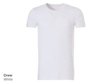 Ten Cate T-shirt Homme - Taille L - Bambou - Blanc - Col rond - Confortable et respirant