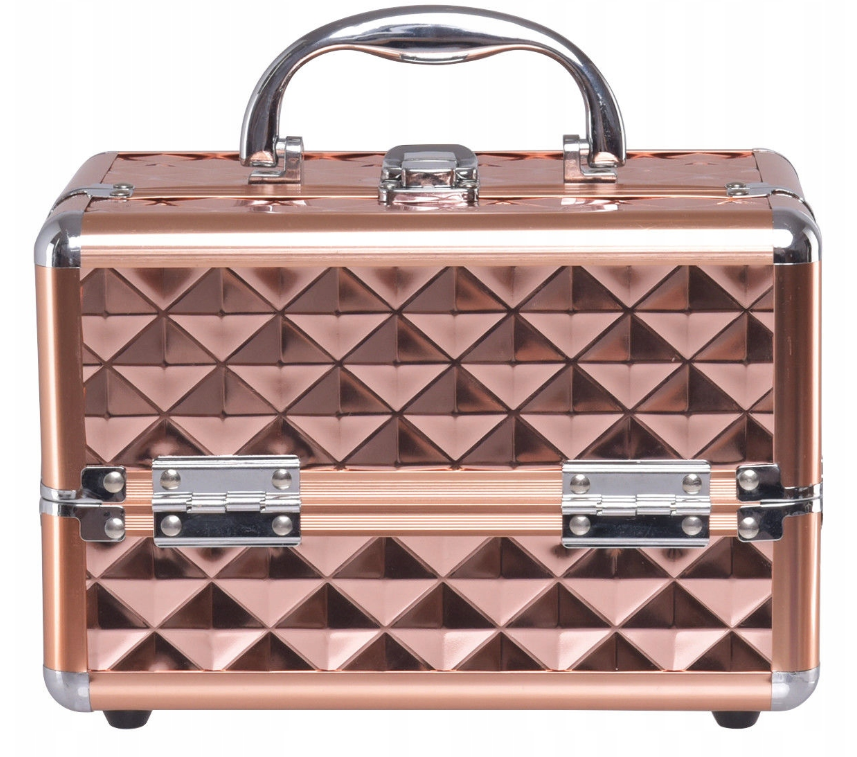 COAST Cosmetic Case - Aluminium & plastique ABS - 23 x 15 x 18 cm - Or