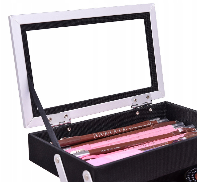 COAST Cosmetic Case - Aluminium & plastique ABS - 23 x 15 x 18 cm - Or
