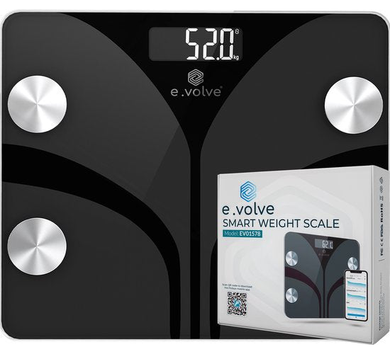 e.volve Scales Pèse-personne numérique - Noir - EV01578
