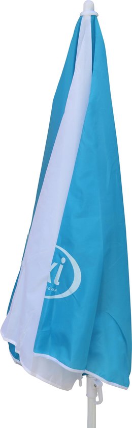 Parasol AXI ⌀125 cm - Bleu/blanc - Hauteur réglable de 110 à 175 cm