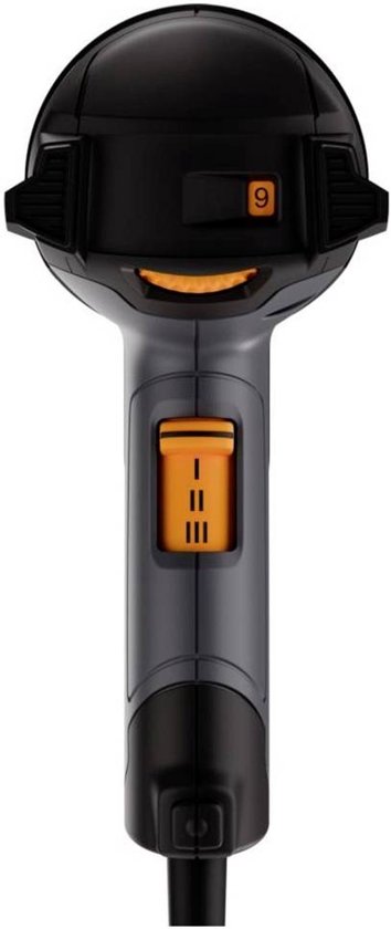 Pistolet à air chaud Steinel HM 2120 E - 2 200 W - Pistolet décapant - Température réglable de 80 à 630 °C - Débit d'air réglable de 150 à 500 l/min - Livré avec mallette et divers embouts
