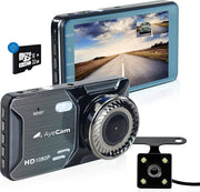 AyeCam Dashcam Pro - Dashcam pour voiture avant et arrière - FULL HD & Vision nocturne - G-Sensor - Incl. 32GB SD