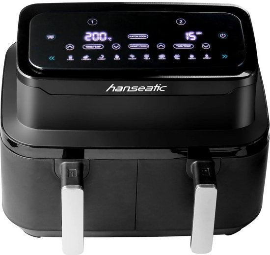 Hanseatic HAF212600D Friteuse à air chaud 2 en 1
