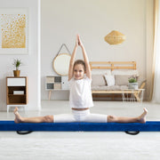 Poutre d'équilibre pliable Coast - Poutre de gymnastique en mousse - Socle en bois - 270 x 10 x 7,5 cm - Violet/Rose/Bleu/Jaune terre/Arc-en-ciel