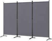 Paravent Angel Living à 3 panneaux – 243 x 180 cm – Gris