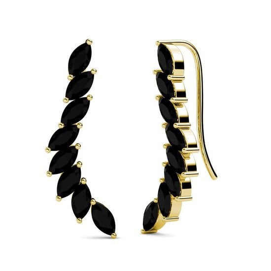 Boucles d'oreilles pour femmes - Yolora - Cristaux Kalpa Camaka - Or