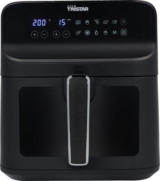 Tristar FR-9037 - Friteuse à air chaud XXL - 6,2 L - Avec hublot - 10 programmes de cuisson - Sans PFAS