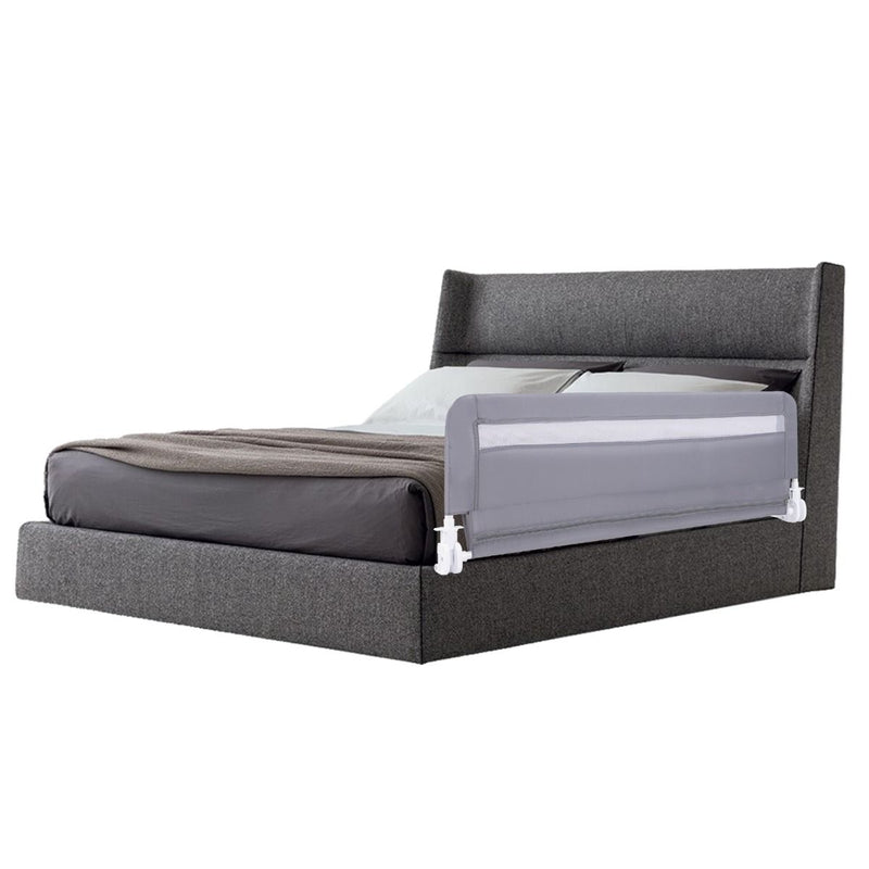 Barrière de lit Coast pour tout-petits - modèle pliable - housse amovible et lavable - gris - 120 cm
