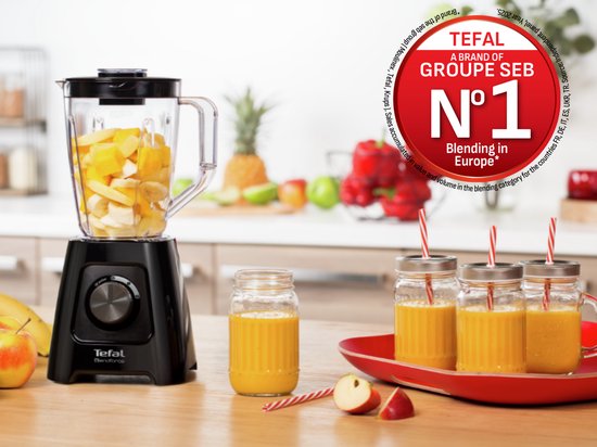 Tefal BlendForce II BL4208 - Mixeur - 1,25 L - 600 W - Appareil à smoothies - Fonction « Pulse »